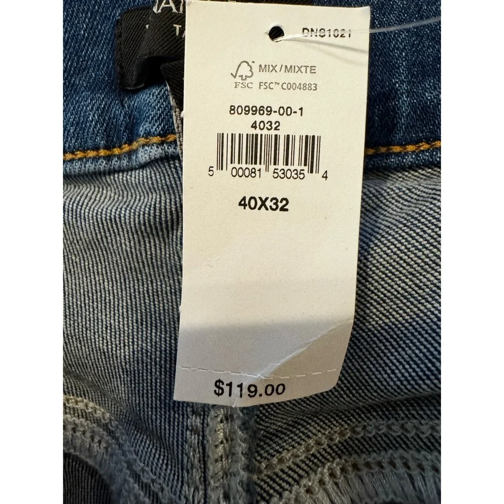Banana Republic Tapered Fit Jeans Men 40x32 Medium‎ Wash Stretch